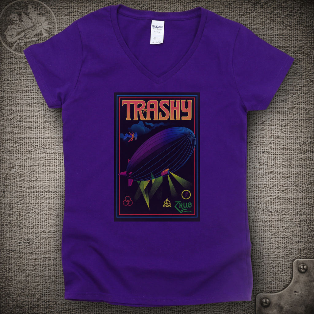 Trashy | Bloodkin | Widespread Panic Shakedown Lot Style Ladies V-Neck Tee