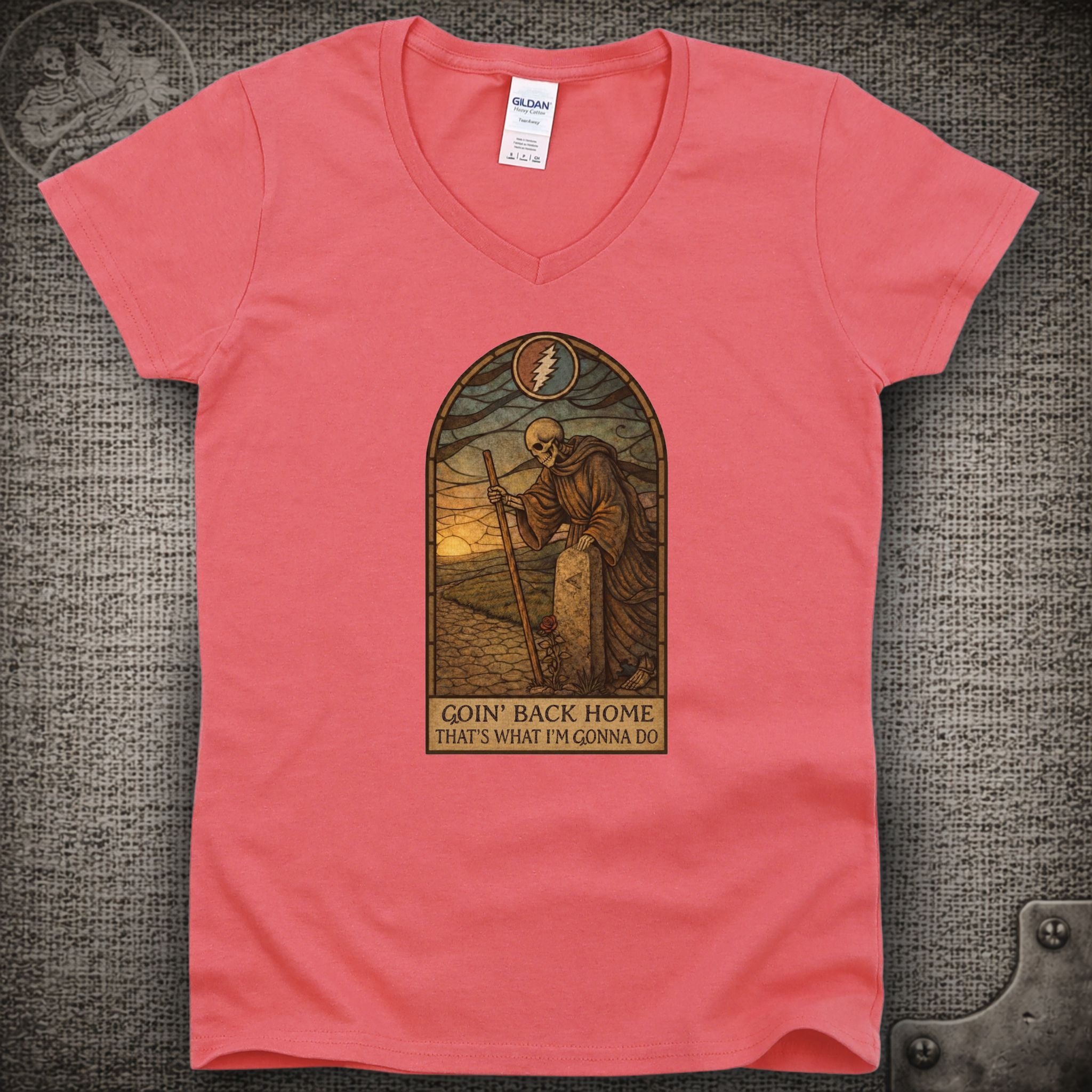 Black-Throated Wind | Grateful Dead Shakedown Lot Style Ladies V-Neck Tee