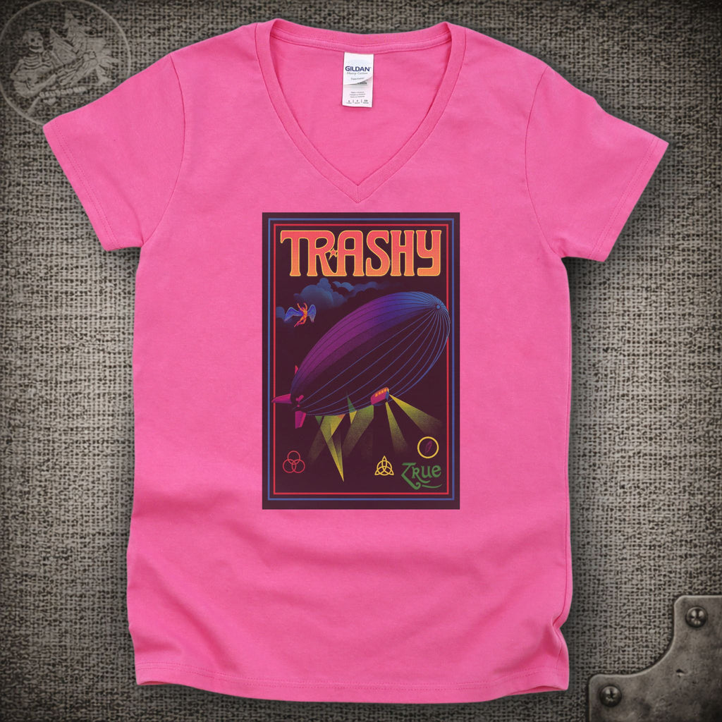 Trashy | Bloodkin | Widespread Panic Shakedown Lot Style Ladies V-Neck Tee