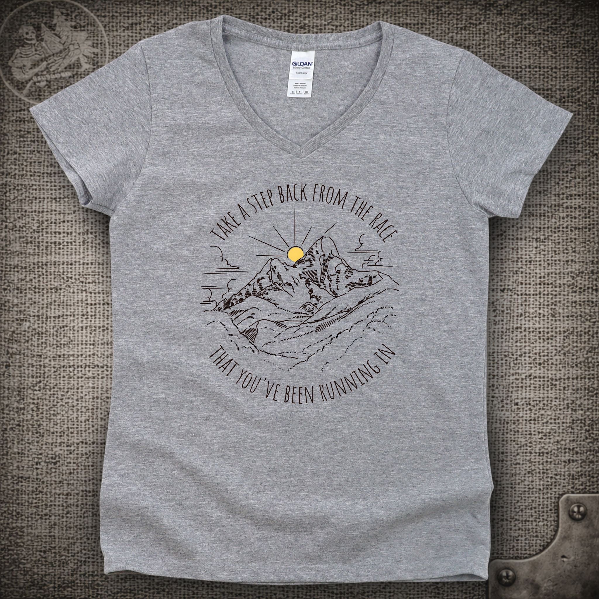 Give It Time | Goose Shakedown Lot Style Ladies V-Neck Tee
