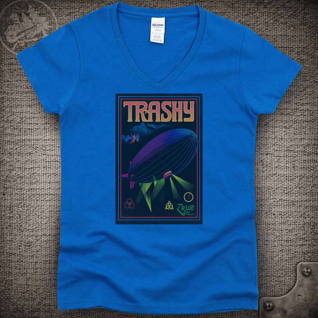 Trashy | Bloodkin | Widespread Panic Shakedown Lot Style Ladies V-Neck Tee