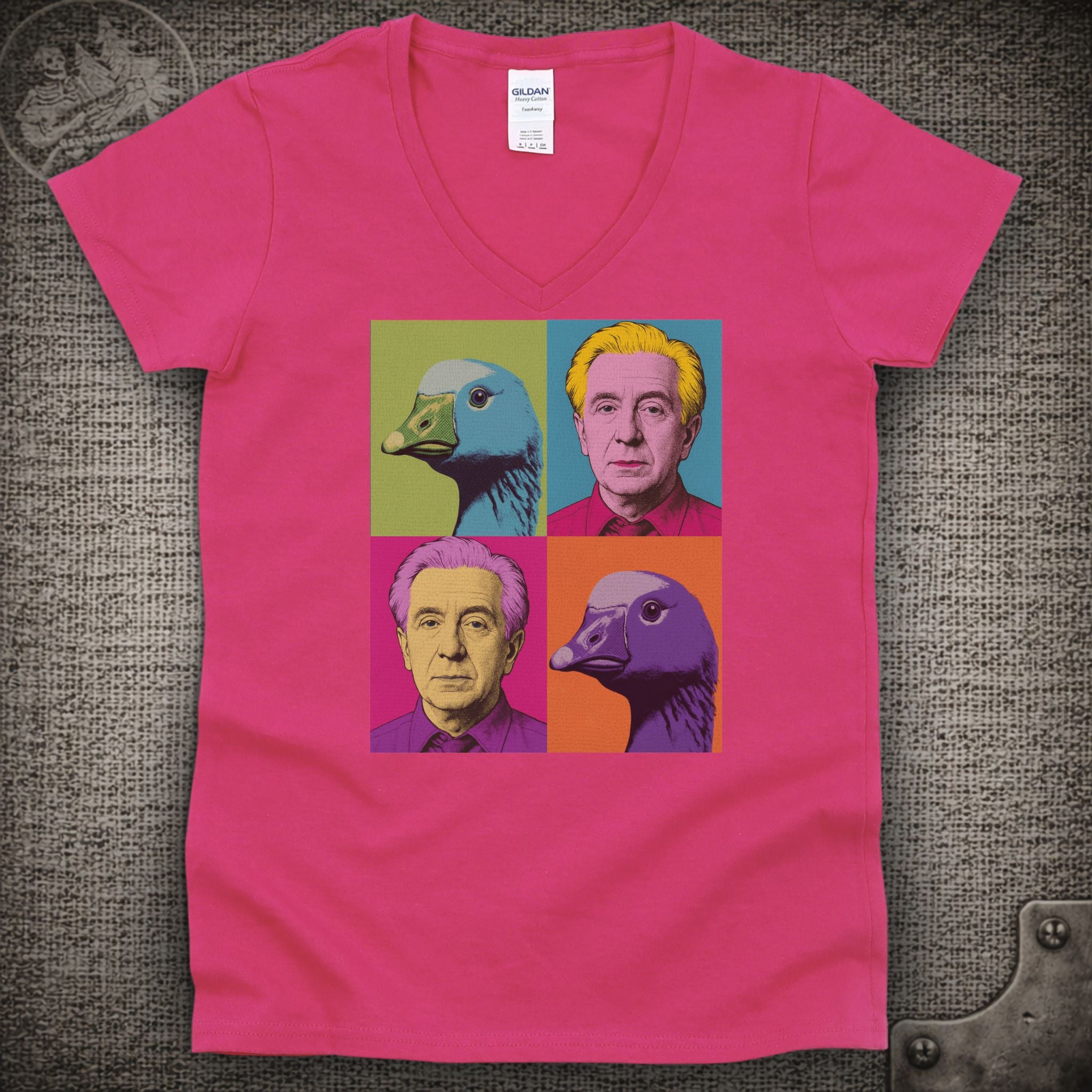 Dustin Hoffman | Goose Shakedown Lot Style Ladies V-Neck Tee
