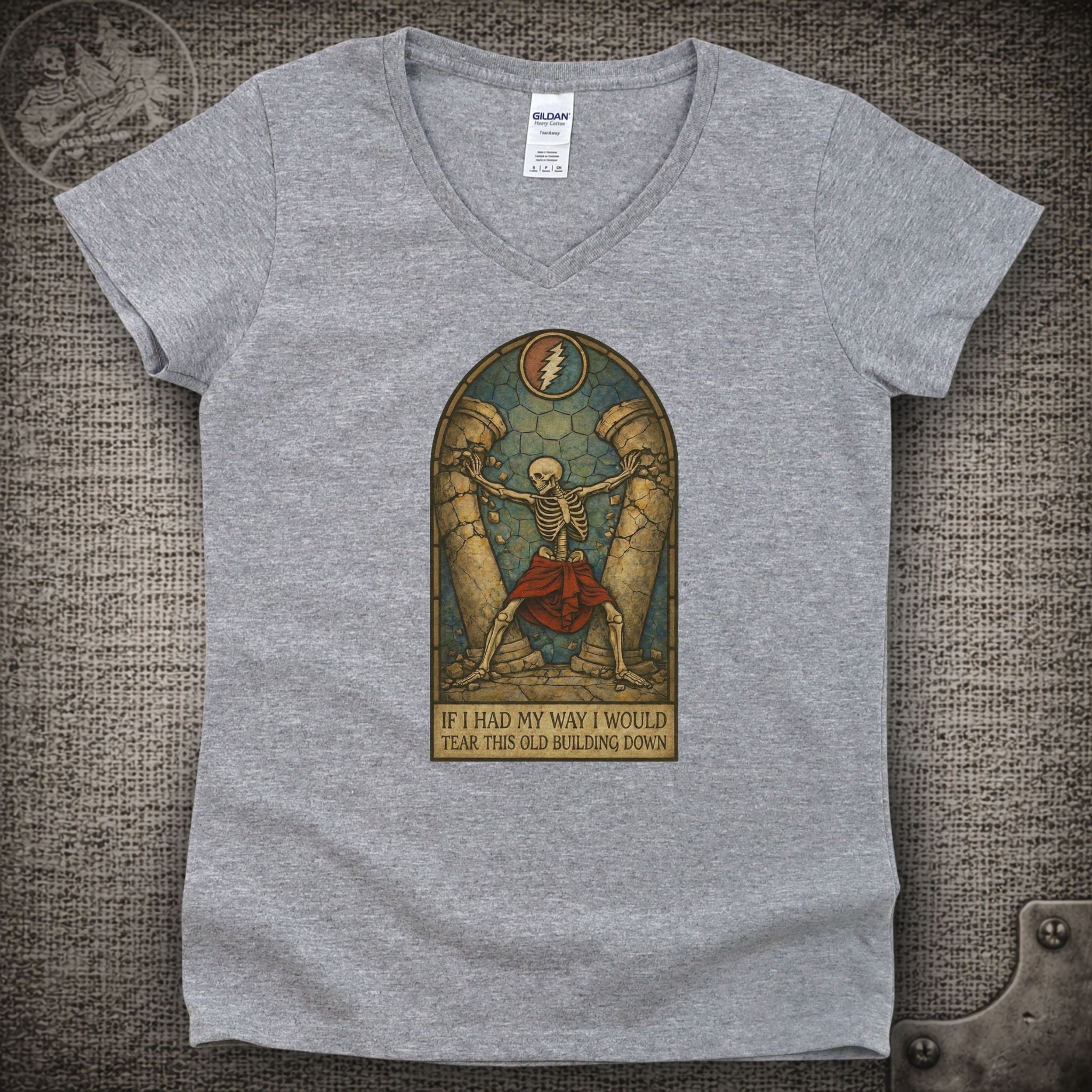Samson and Delilah | Grateful Dead Shakedown Lot Style Ladies V-Neck Tee