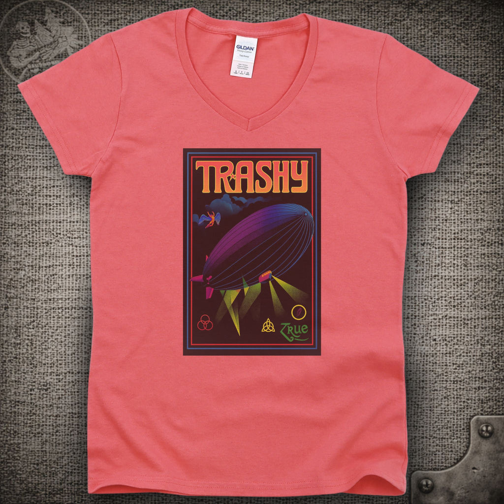 Trashy | Bloodkin | Widespread Panic Shakedown Lot Style Ladies V-Neck Tee