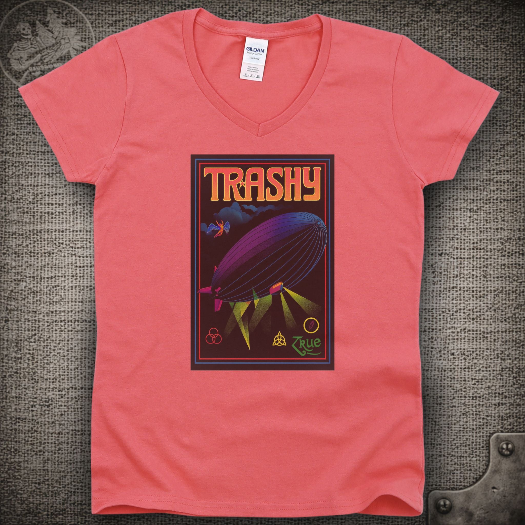Trashy | Bloodkin | Widespread Panic Shakedown Lot Style Ladies V-Neck Tee