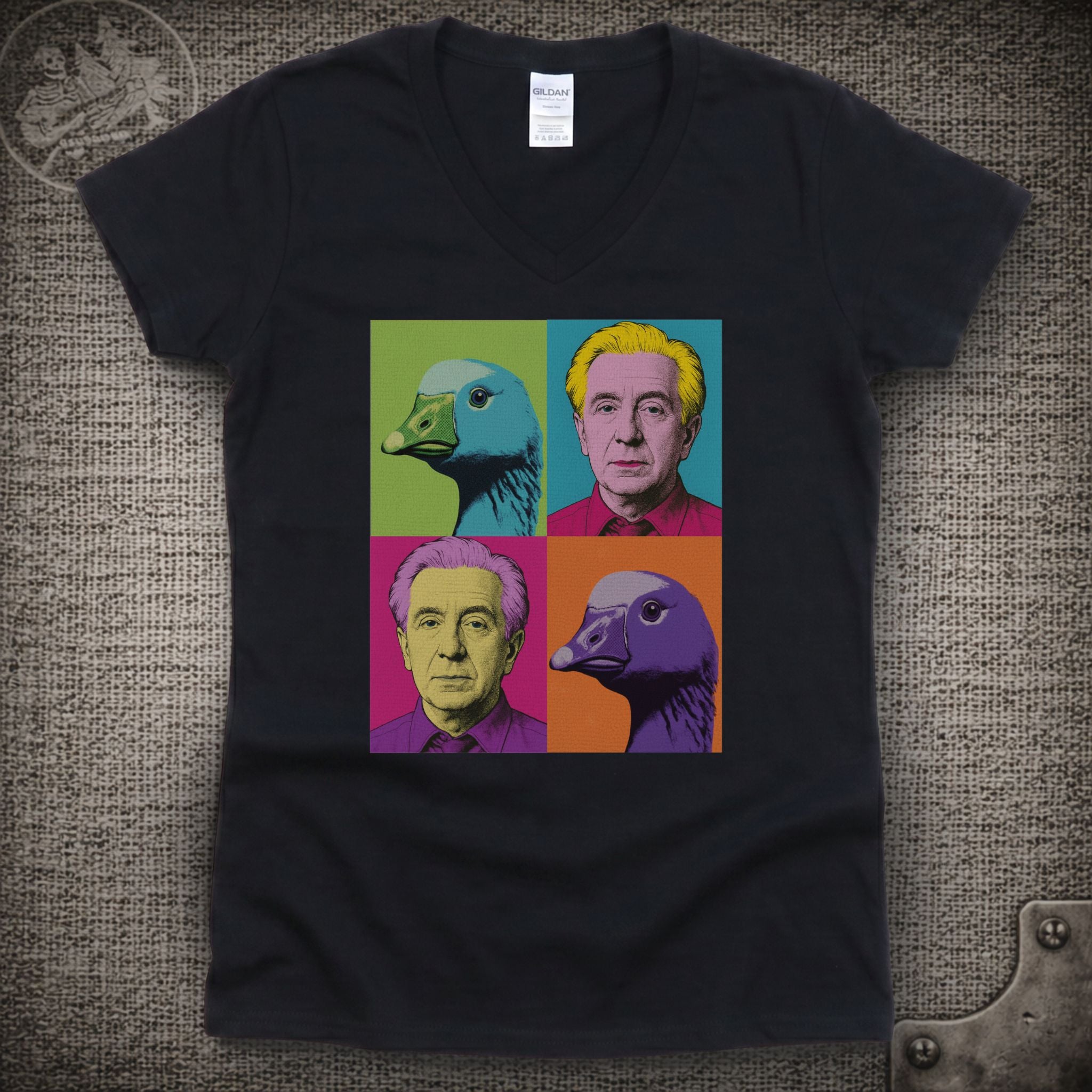Dustin Hoffman | Goose Shakedown Lot Style Ladies V-Neck Tee