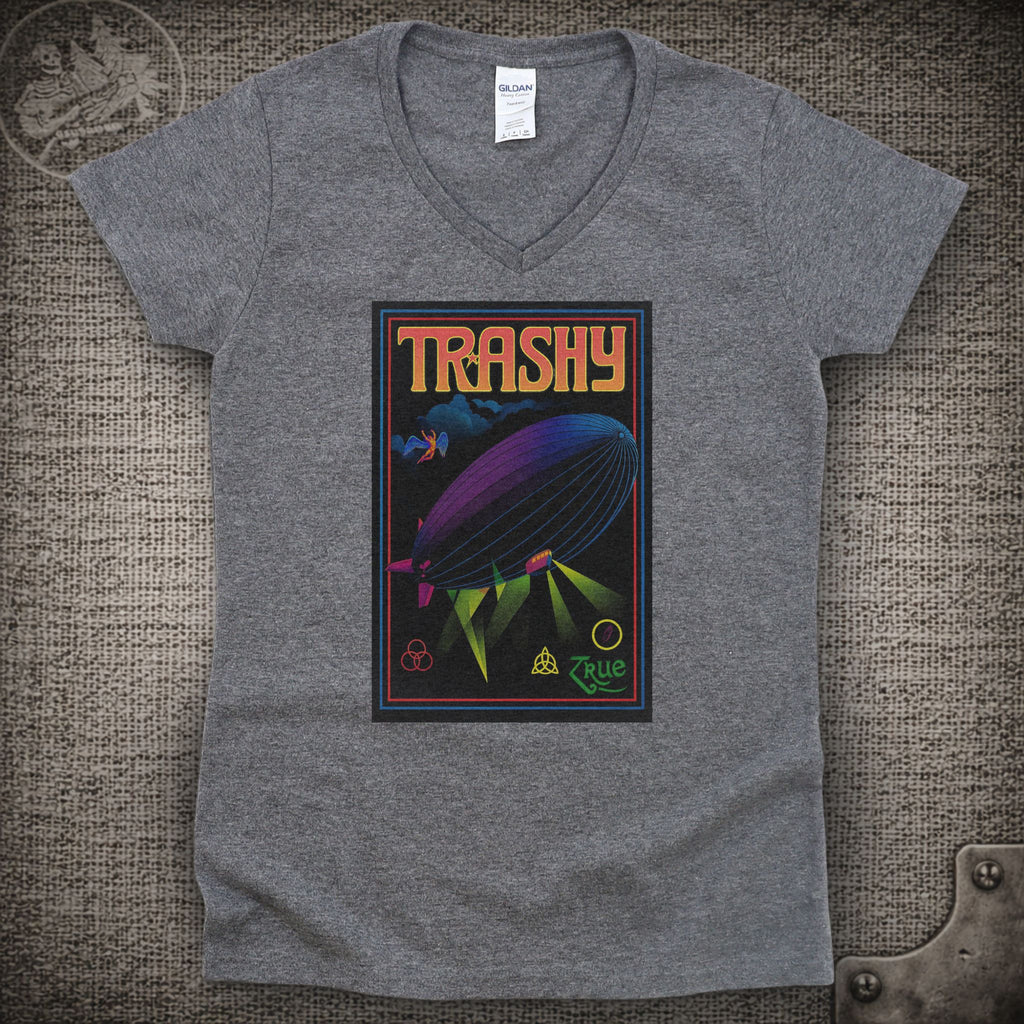 Trashy | Bloodkin | Widespread Panic Shakedown Lot Style Ladies V-Neck Tee