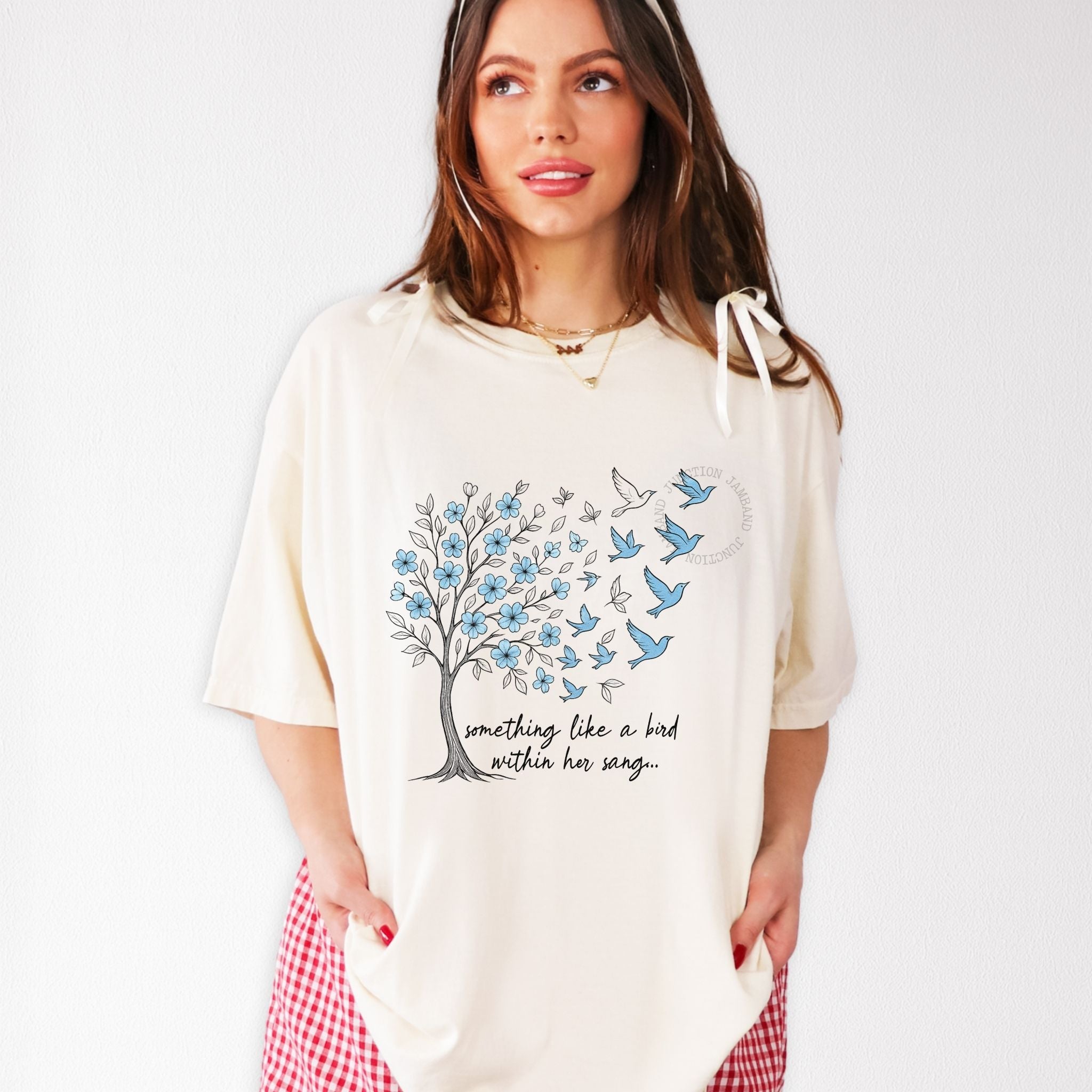 Grateful Dead tribute Birdsong t-shirt in vintage Shakedown lot style on Comfort Colors 1717
