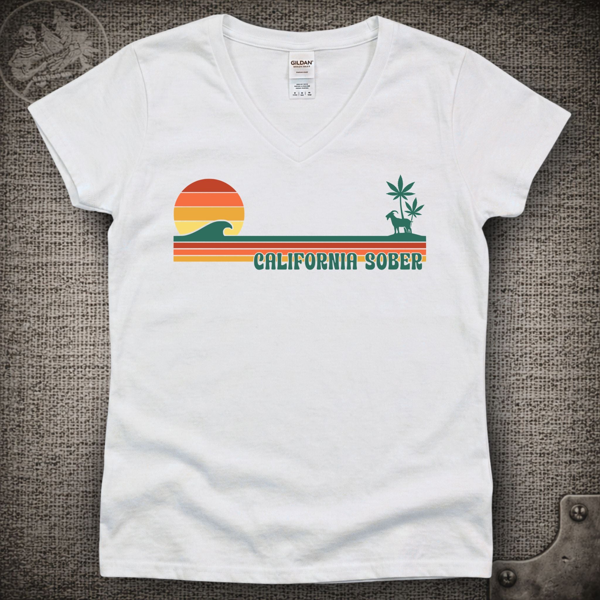 California Sober | Billy Strings Shakedown Lot Style Ladies V-Neck Tee
