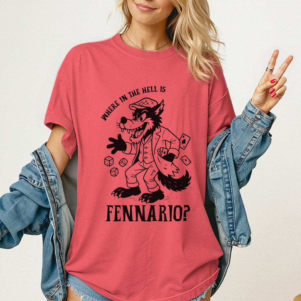 Unisex Dire Wolf Fennario t-shirt for live music fans