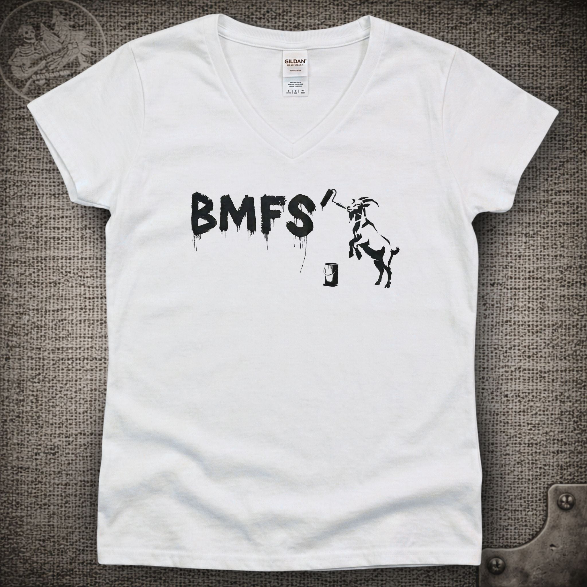 Naughty Goat | Billy Strings Shakedown Lot Style Ladies V-Neck Tee