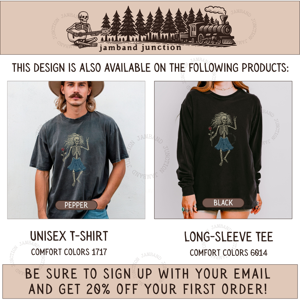 Rosebud Guitar | Jerry Garcia Women’s T-Shirt