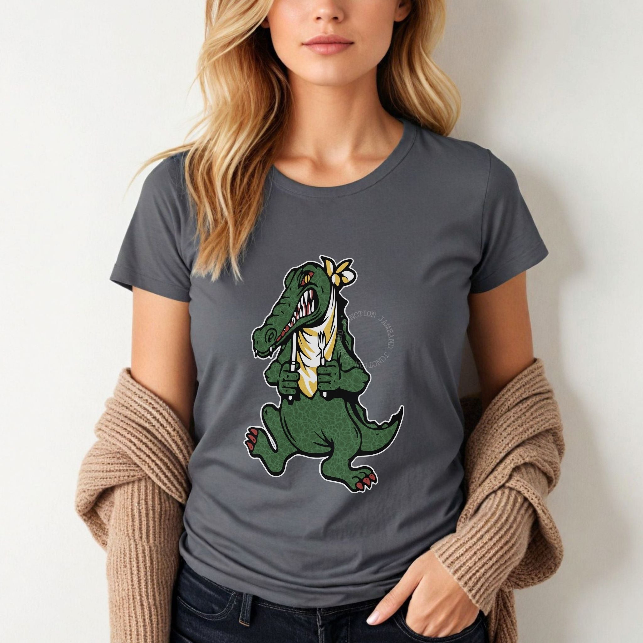 Jerry Garcia  inspired Alligator ladies t-shirt