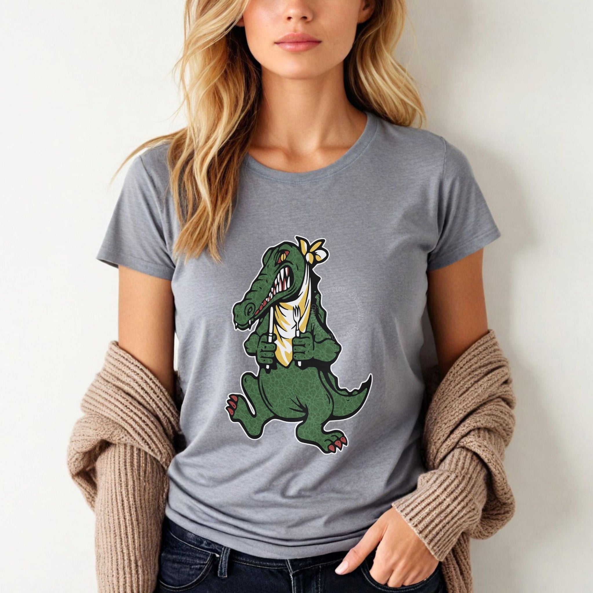 Womens Grateful Dead tribute tshirt with Alligator