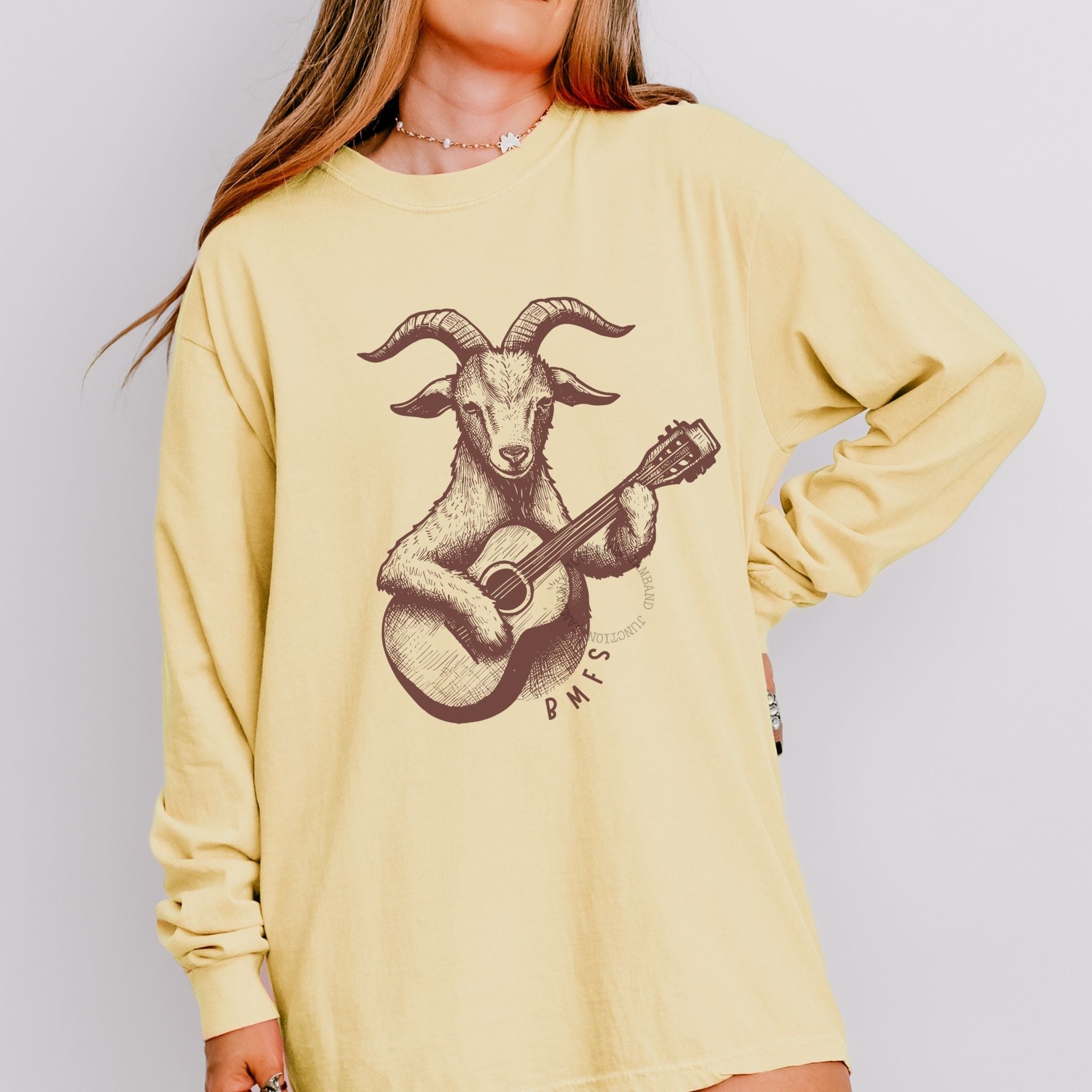 Billy strings goat Comfort Colors long sleeve t-shirt
