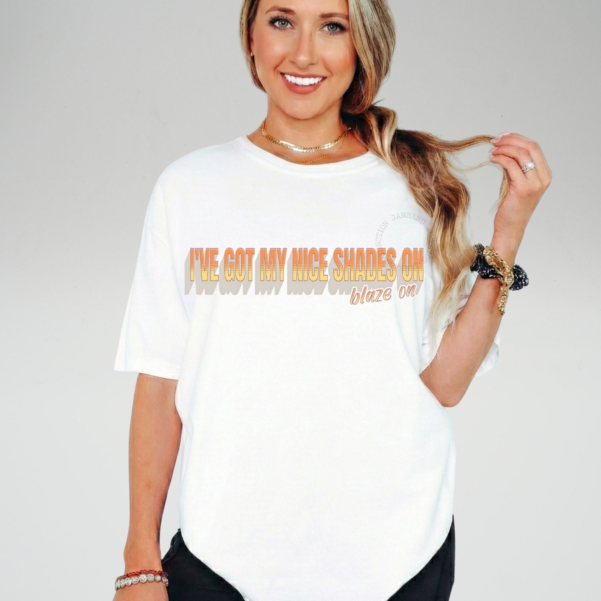 blaze on phish band tribute tshirt lyrics i've got my nice shades on