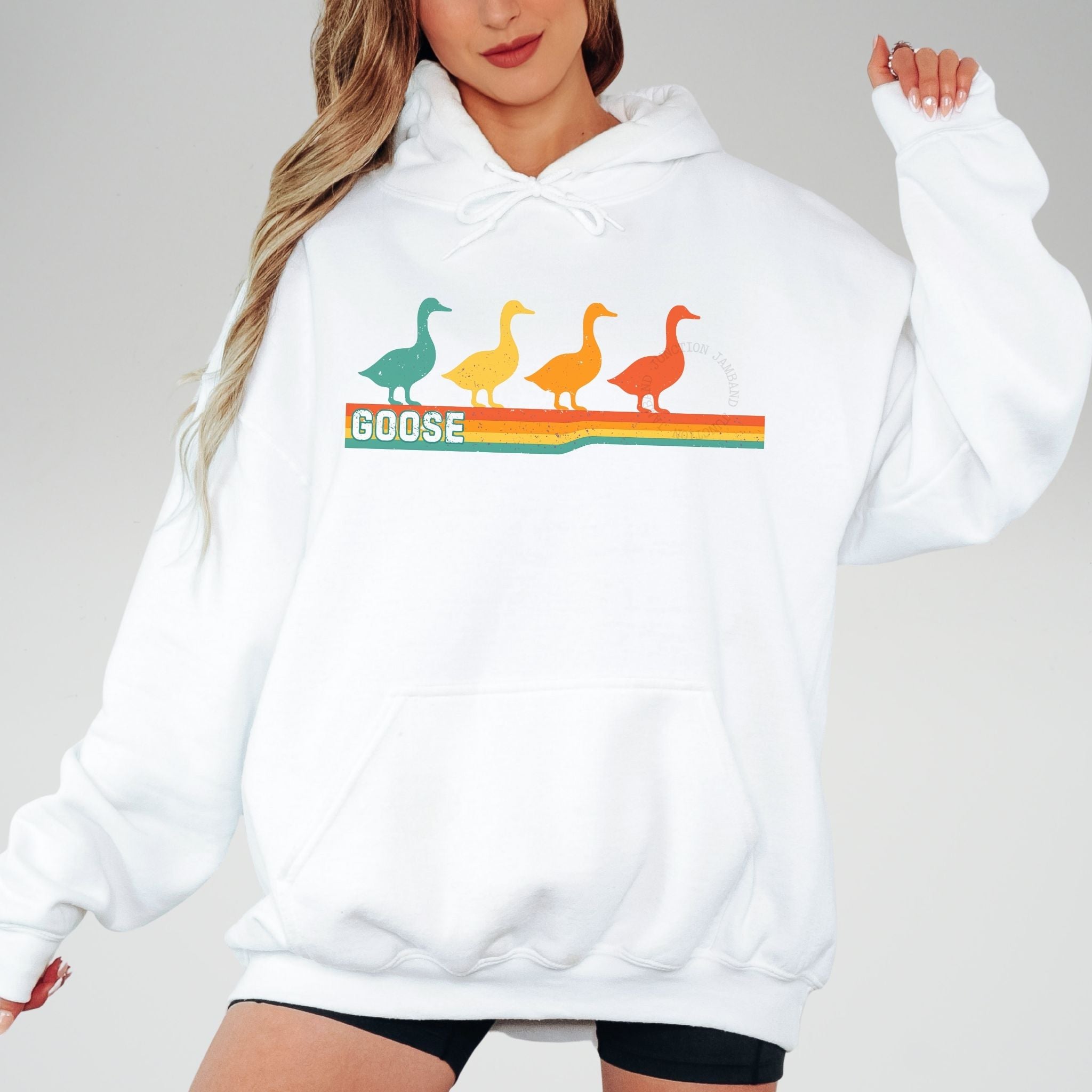 retro style goose band shakedown sweatshirt